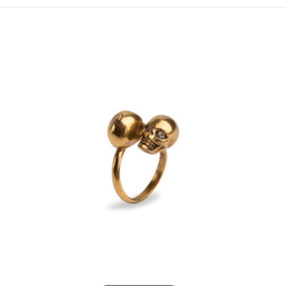 Alexander McQueen Double Skull Ring